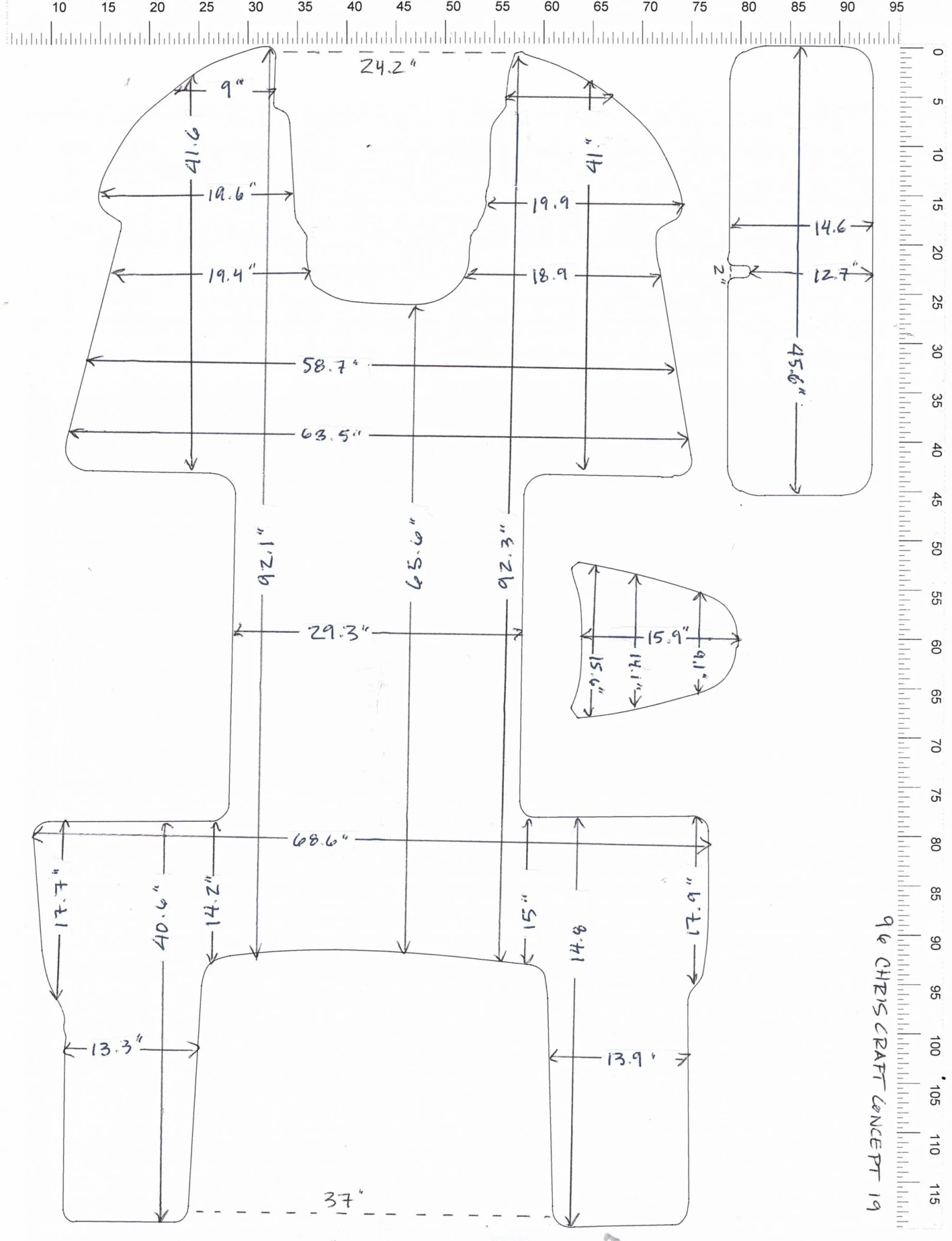 Matworks LTD 1996 Chris Craft Concept 19 Snap In Boat Carpet 1 Matworks LTD 1996 Chris Craft Concept 19 Snap In Boat Carpet