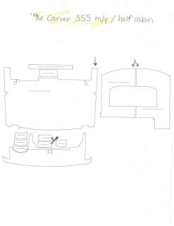 Matworks LTD 1996 Carver 355 Motor Yacht - Aft Cabin Snap In Boat Carpet