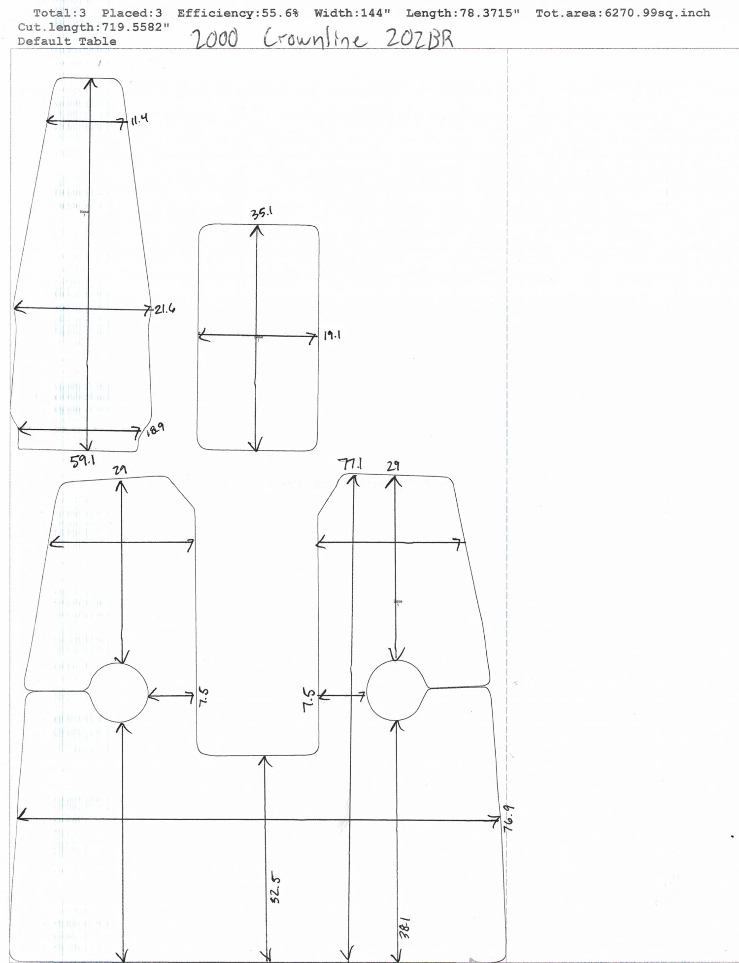 Matworks LTD 2000 Crownline 202 BR Snap In Boat Carpet 1 Matworks LTD 2000 Crownline 202 BR Snap In Boat Carpet