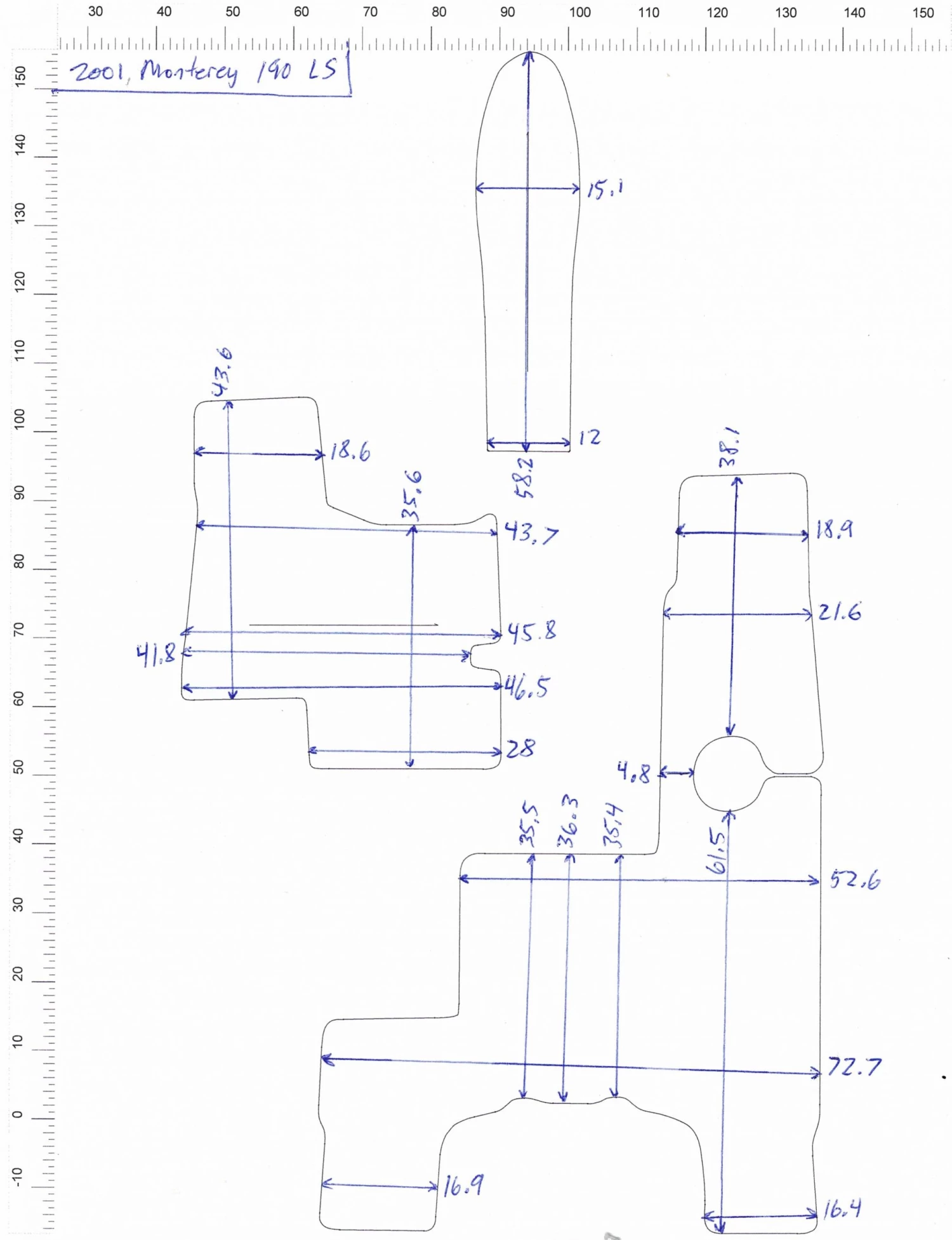 Matworks LTD 2001 Monterey 190 LS Snap In Boat Carpet 1 Matworks LTD 2001 Monterey 190 LS Snap In Boat Carpet