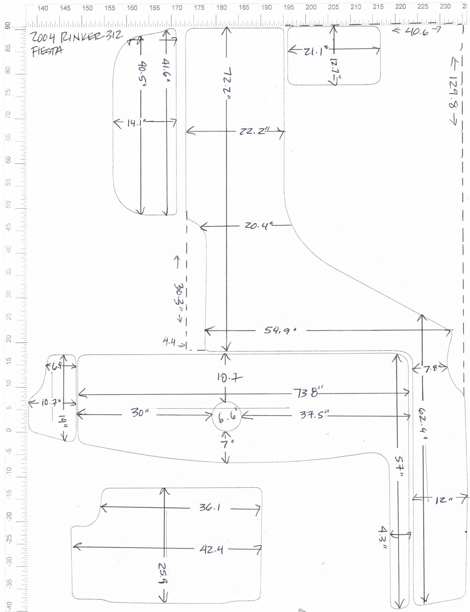 Matworks LTD 2004 Rinker 312 Fiesta Vee Snap In Boat Carpet 1 Matworks LTD 2004 Rinker 312 Fiesta Vee Snap In Boat Carpet