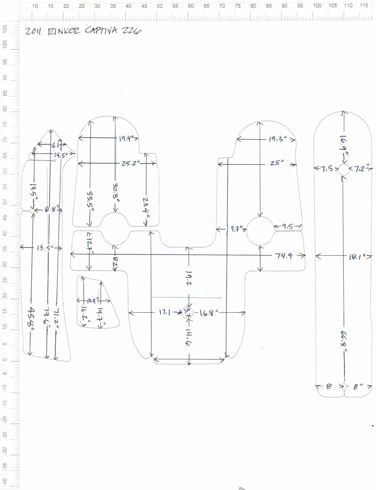The Matworks LTD 2011 Rinker Captiva 226 Snap In Boat Carpet 1 The Matworks LTD 2011 Rinker Captiva 226 Snap In Boat Carpet