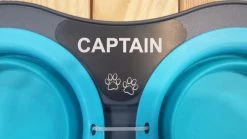 Monogram Mats.com Double Elevated Pop- Out Bowl Set Large Gray/Pink