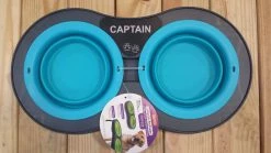 Monogram Mats.com Pet Dining Mats Double Elevated Pop- Out Bowl Set Large Gray/Pink