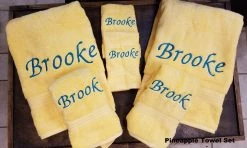 Matworks LTD Custom Towels Embroidered 6 Piece Towel Set