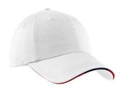 Matworks Ltd Premium Monogrammed Yacht & Boat, Auto, Golf, Home Goods Unisex Sandwich Bill Cap With Striped Closure