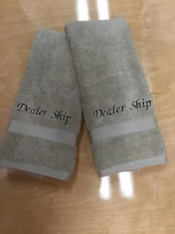 Matworks LTD Custom Towels Embroidered 2 Piece Hand Towel Set