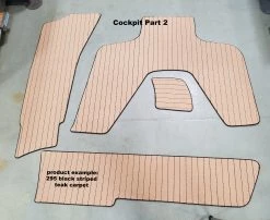 Matworks LTD 1995 Mainship M/Y 37 COCKPIT & SWIM PLATFORM Snap In Boat Carpet