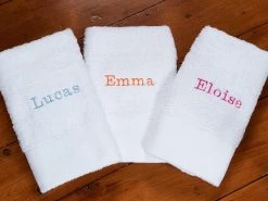 Matworks LTD Kids Embroidered 2 Piece Bath Towel Set Custom Towels