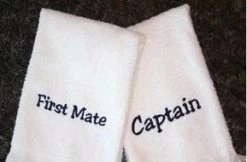 Matworks LTD Embroidered Wash Cloths- 2 Piece Set