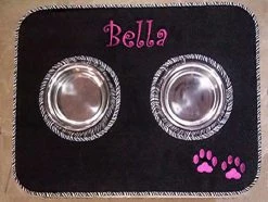 Matworks LTD Pet Dining Mats Personalized Pet Diner Mat Stainless Steel Bowl Set 31 Matworks LTD Pet Dining Mats Personalized Pet Diner Mat Stainless Steel Bowl Set