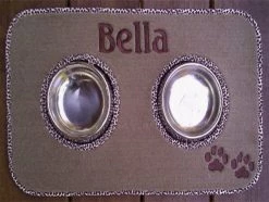 Matworks LTD Pet Dining Mats Personalized Pet Diner Mat Stainless Steel Bowl Set 34 Matworks LTD Pet Dining Mats Personalized Pet Diner Mat Stainless Steel Bowl Set